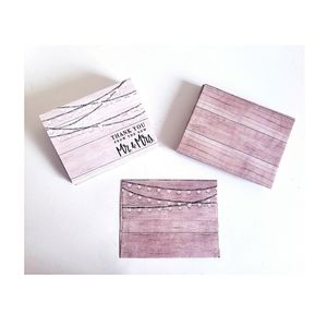 NWOT 22pcs THANK YOU FROM MR.& MRS BLANK CARDS PACK